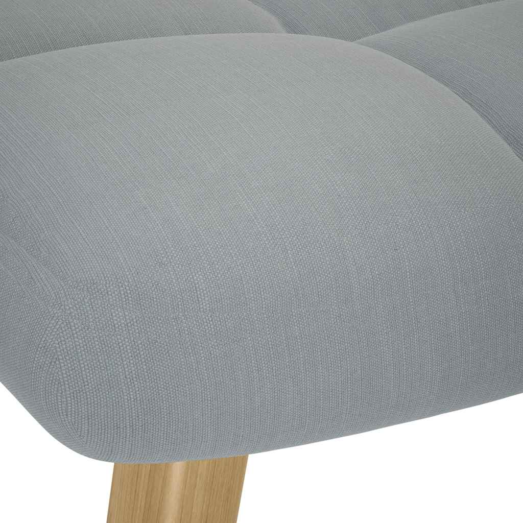 vidaXL Sillón de relax con taburete tela gris claro