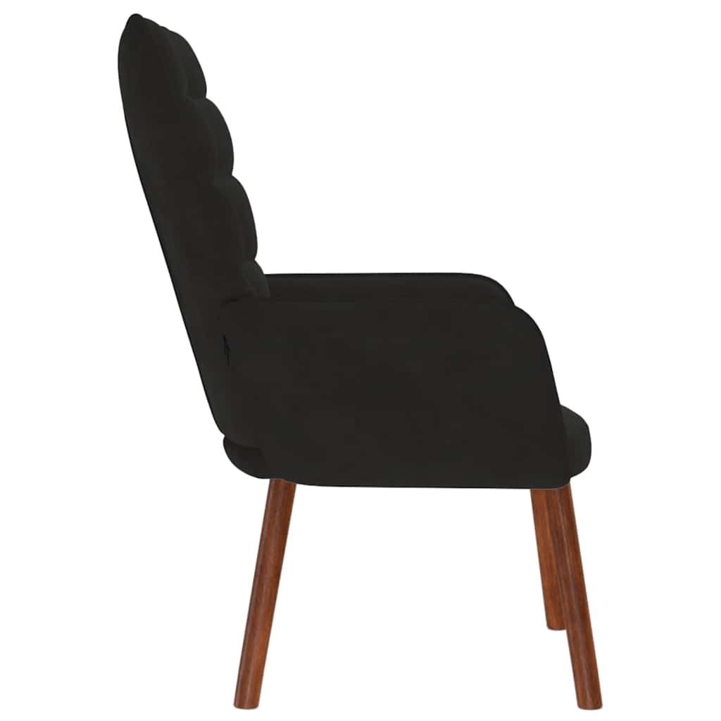 vidaXL Sillón de relax de terciopelo negro