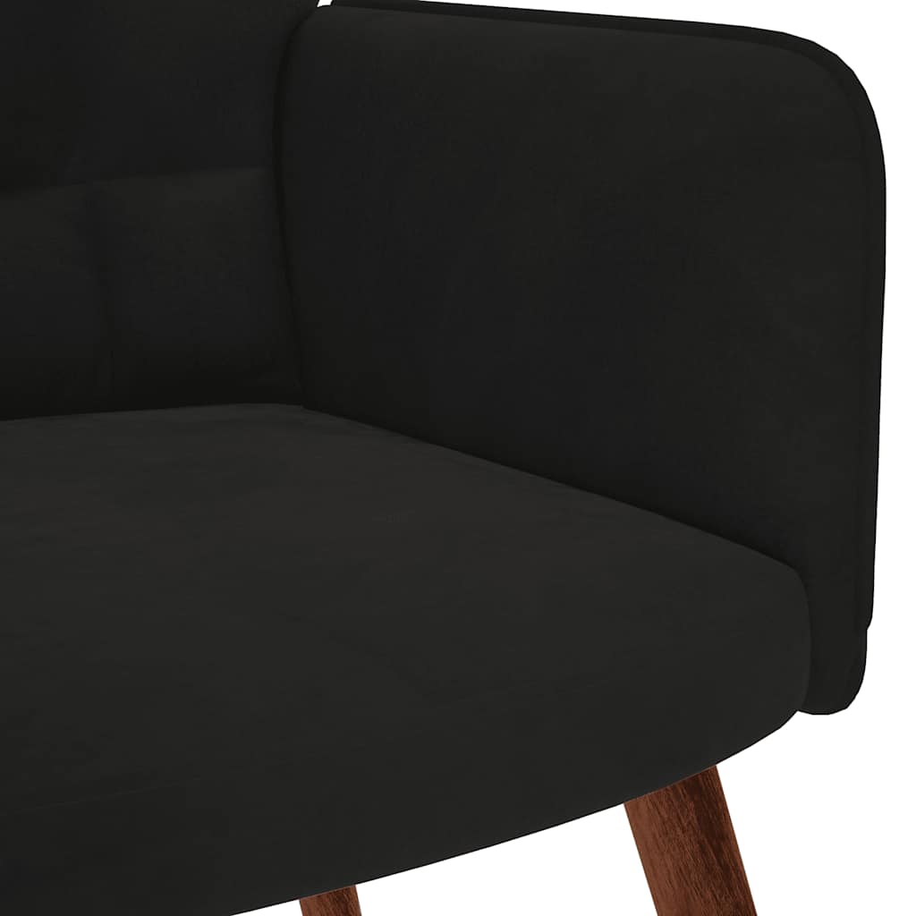 vidaXL Sillón de relax de terciopelo negro