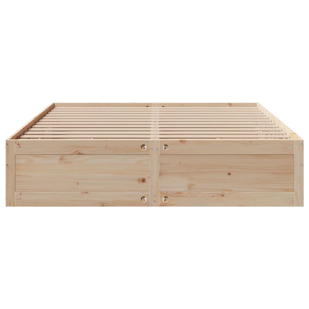 vidaXL Cama con cajones sin colchón madera maciza de pino 200x200 cm