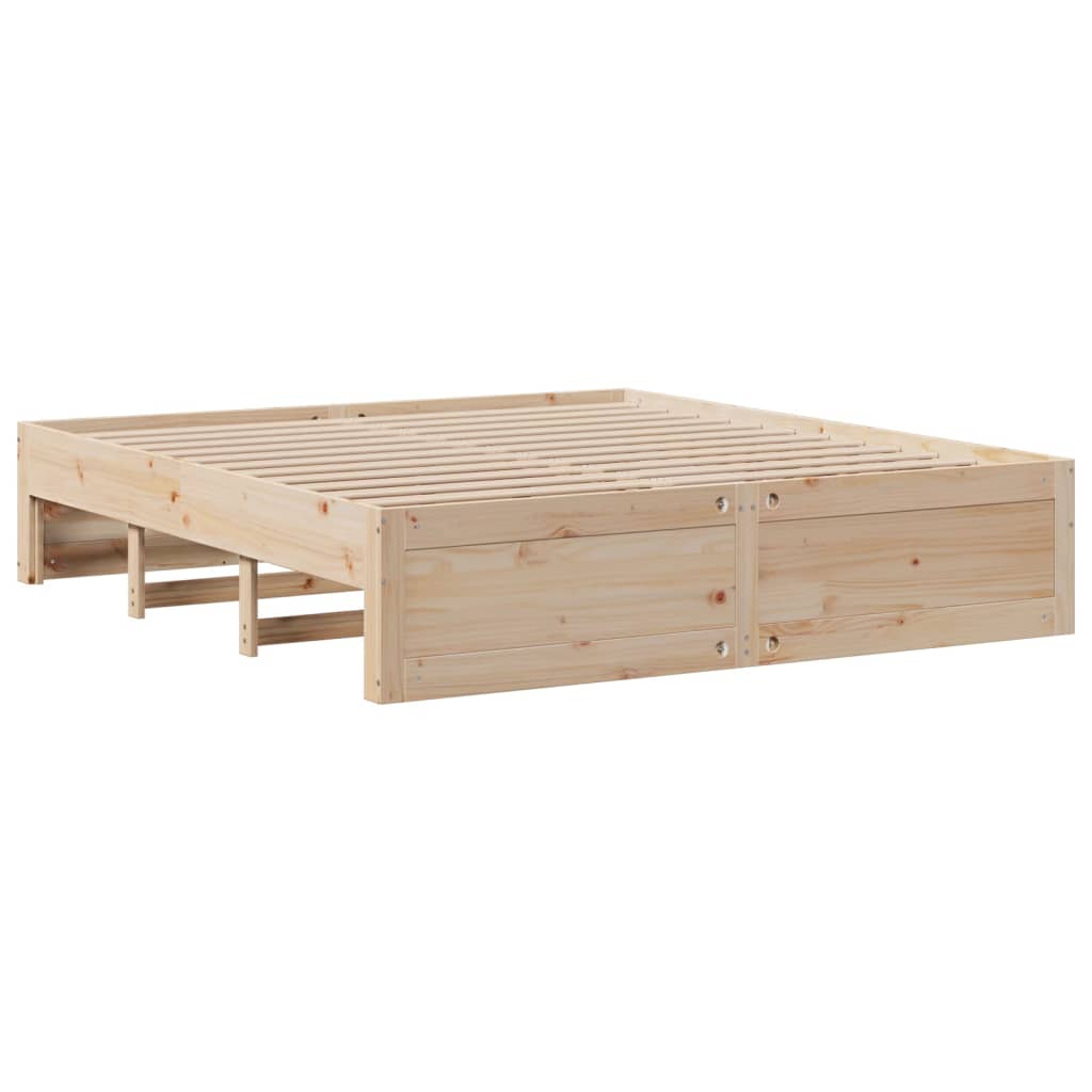 vidaXL Cama con cajones sin colchón madera maciza de pino 200x200 cm