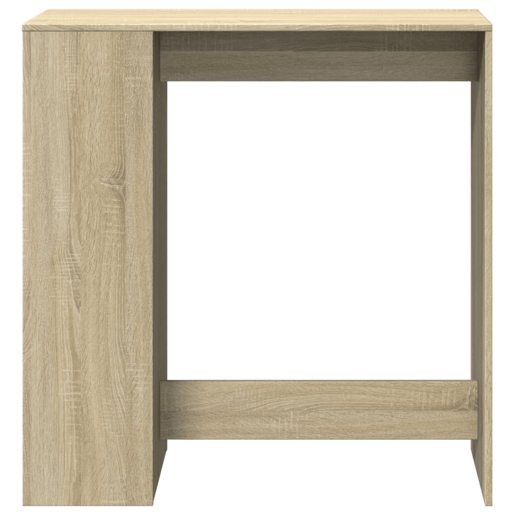 vidaXL Mesa alta bar con estantes madera roble Sonoma 101x40x103,5 cm