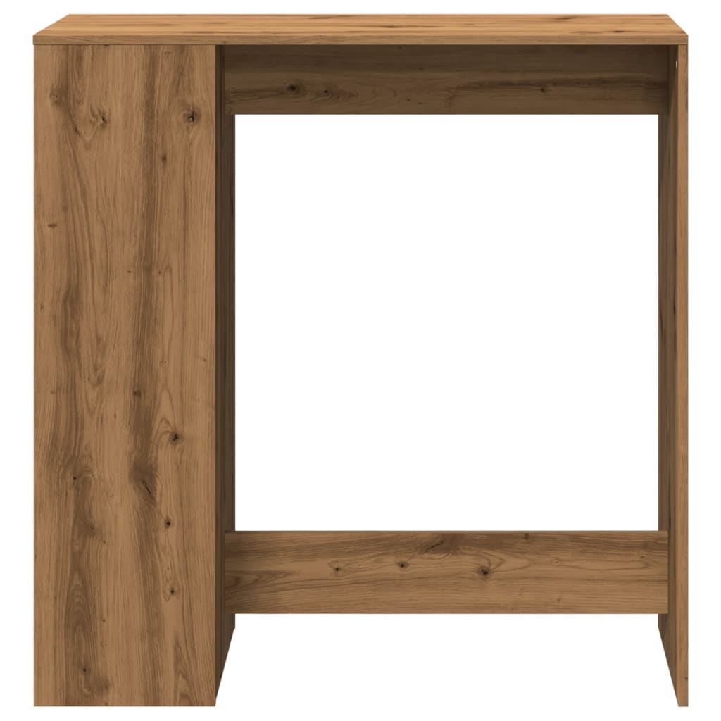 vidaXL Mesa alta con estantes madera roble artisian 101x40x103,5 cm