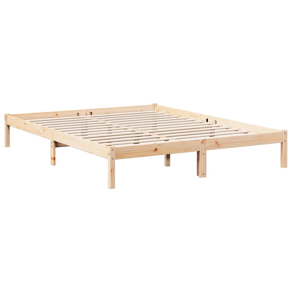 vidaXL Cama extralarga sin colchón madera maciza de pino 140x210 cm