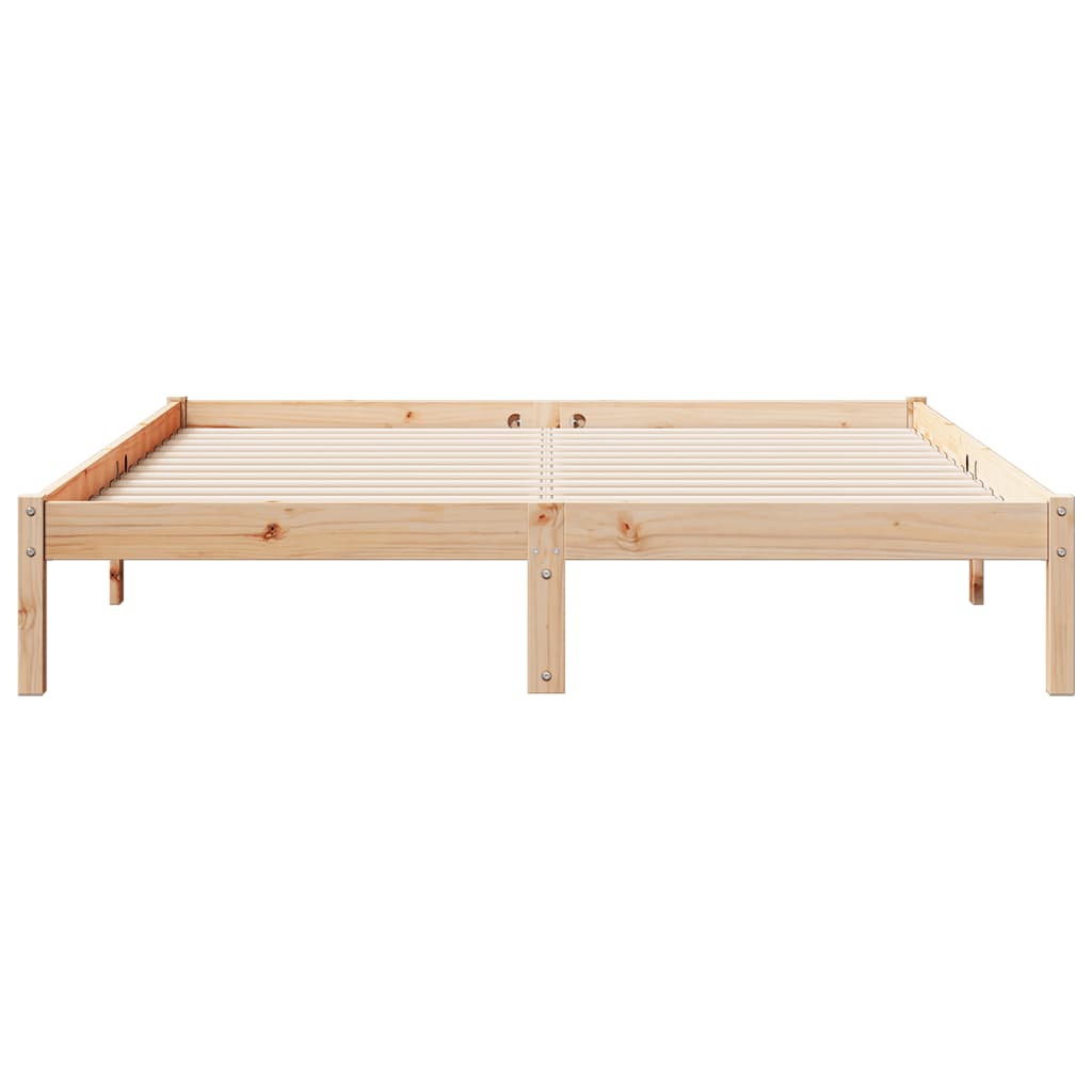 vidaXL Cama extralarga sin colchón madera maciza de pino 140x210 cm