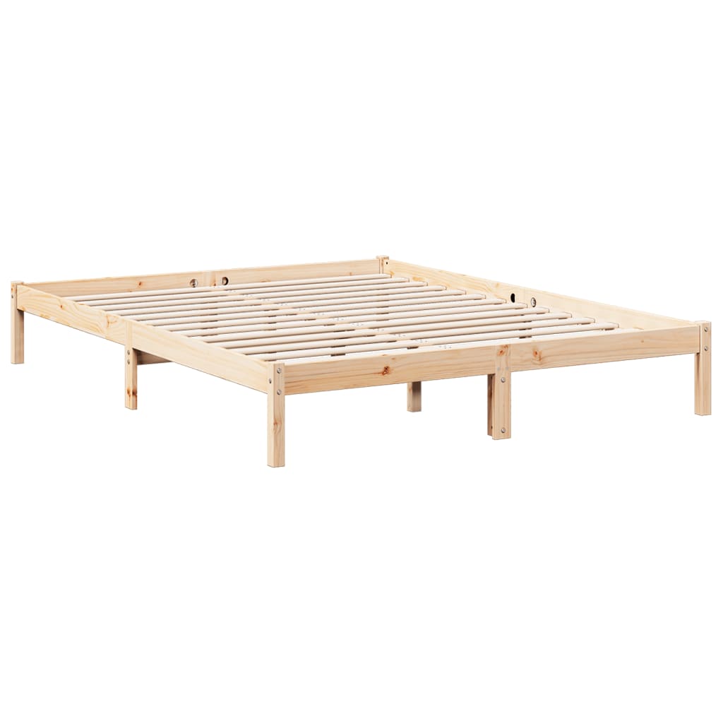 vidaXL Cama extralarga sin colchón madera maciza de pino 160x210 cm