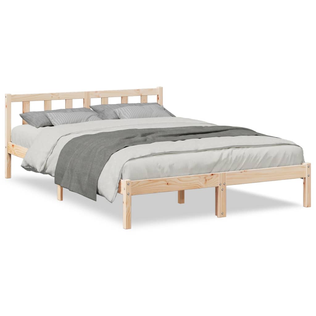 vidaXL Cama extralarga sin colchón madera maciza de pino 140x210 cm