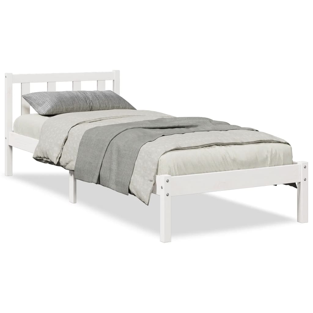 vidaXL Cama extralarga sin colchón madera maciza de pino 80x220 cm