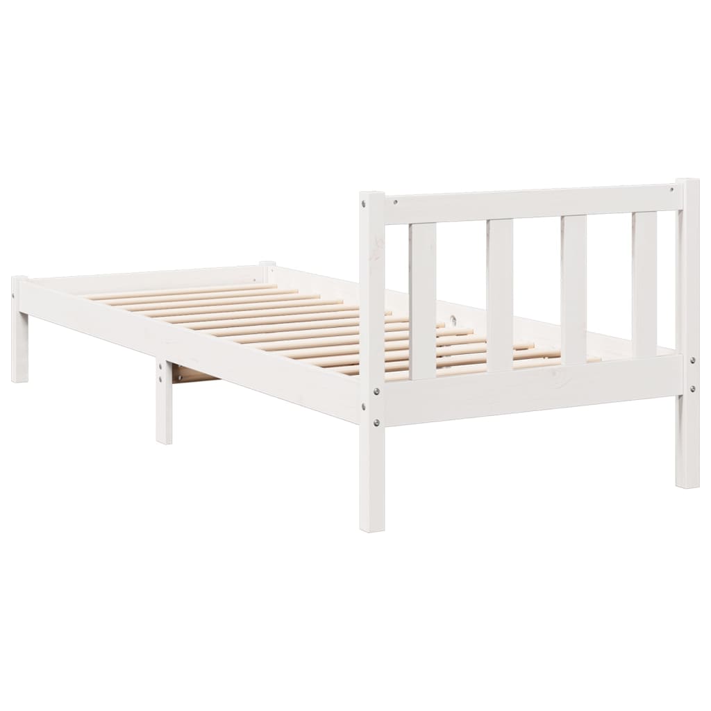 vidaXL Cama extralarga sin colchón madera maciza de pino 80x220 cm