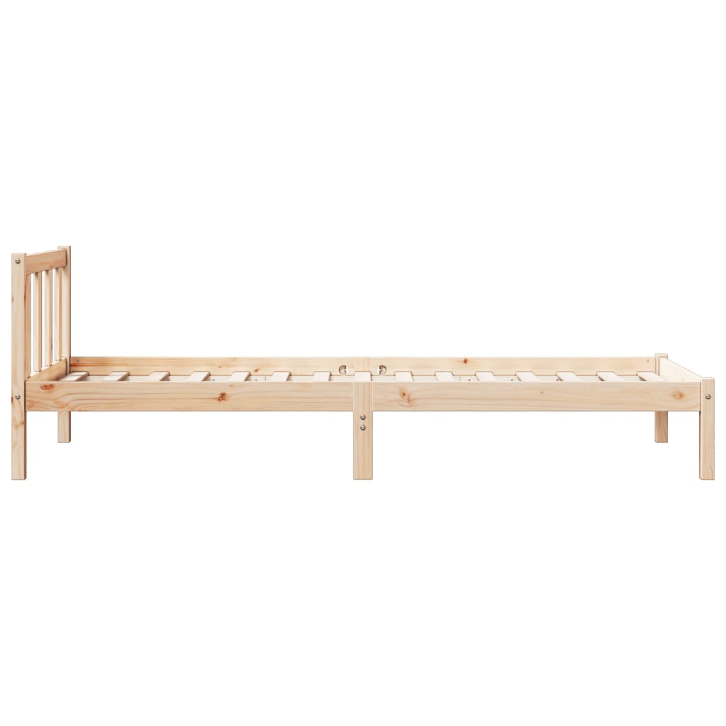 vidaXL Cama extralarga sin colchón madera maciza de pino 90x220 cm