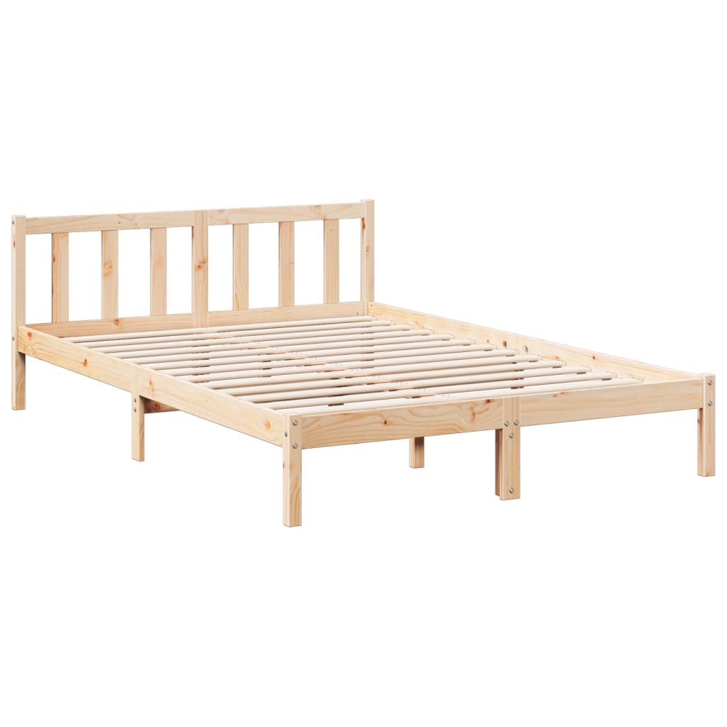 vidaXL Cama extralarga sin colchón madera maciza de pino 140x220 cm