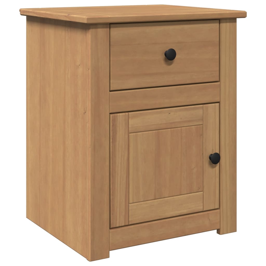 vidaXL Mesita de noche Panama madera maciza de pino 46x40x57 cm