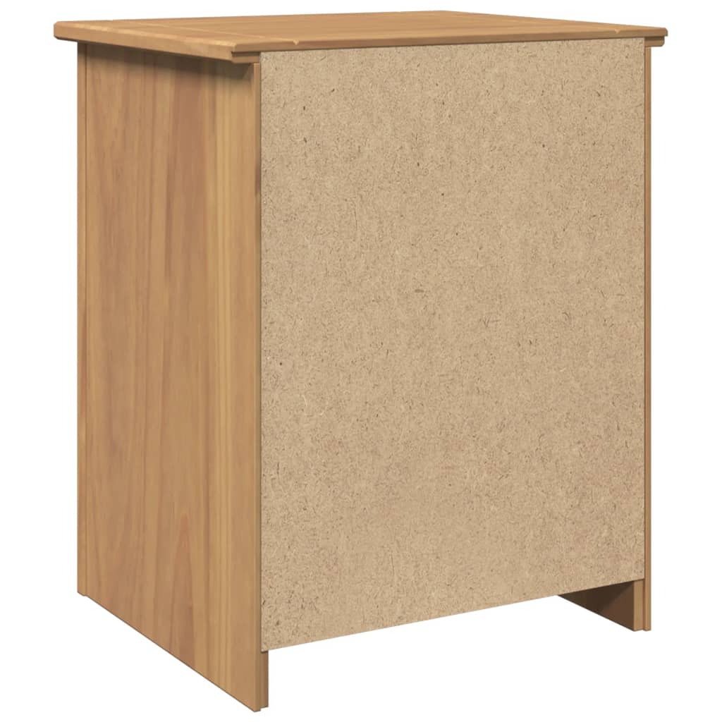 vidaXL Mesita de noche Panama madera maciza de pino 46x40x57 cm