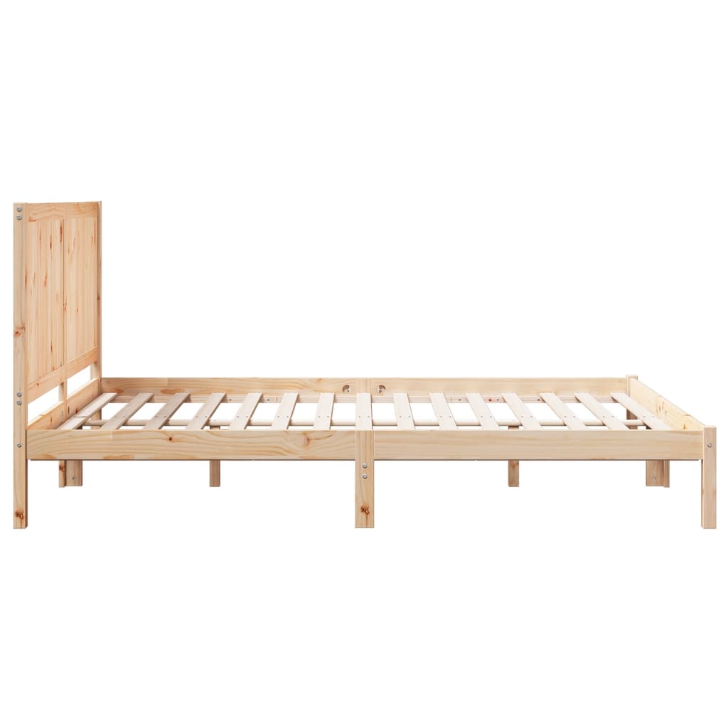 vidaXL Cama extralarga sin colchón madera maciza 160x210 cm