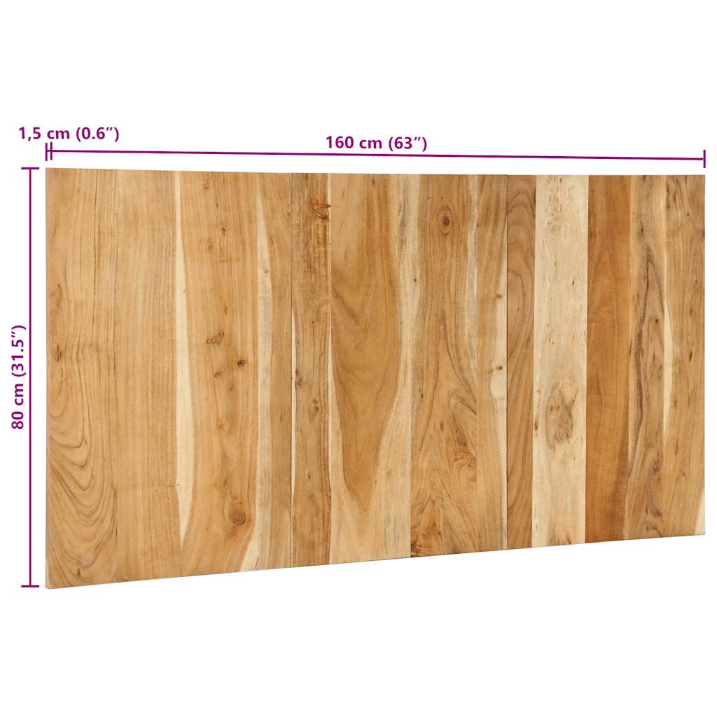 vidaXL Cabecero 160 cm madera maciza acacia