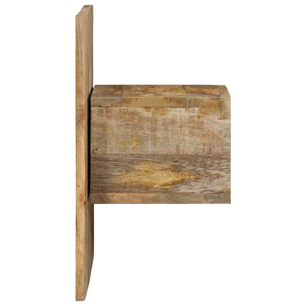 vidaXL Mesita de noche madera maciza de mango 50x27x50 cm