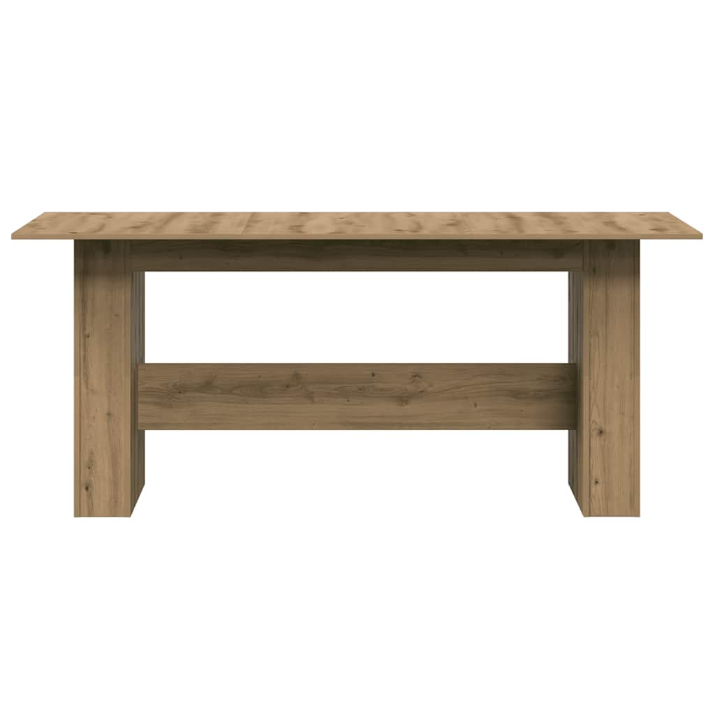 vidaXL Mesa de comedor madera ingeniería roble artisan 180x90x76 cm