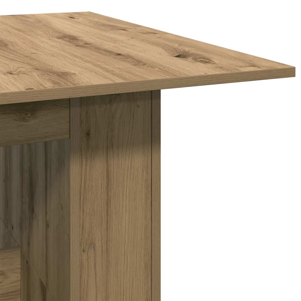 vidaXL Mesa de comedor madera ingeniería roble artisan 180x90x76 cm