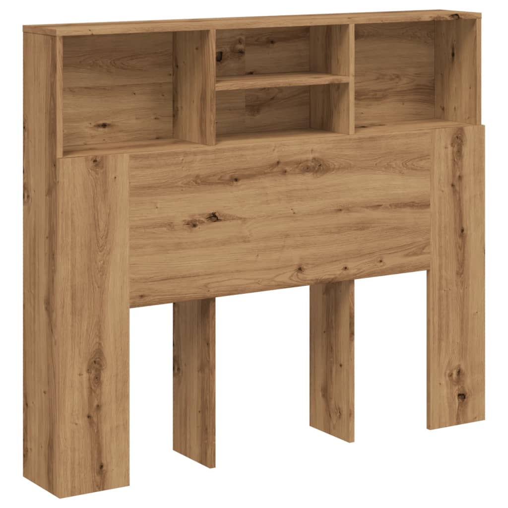 vidaXL Cabecero armario madera roble artisian 120x19x103,5 cm