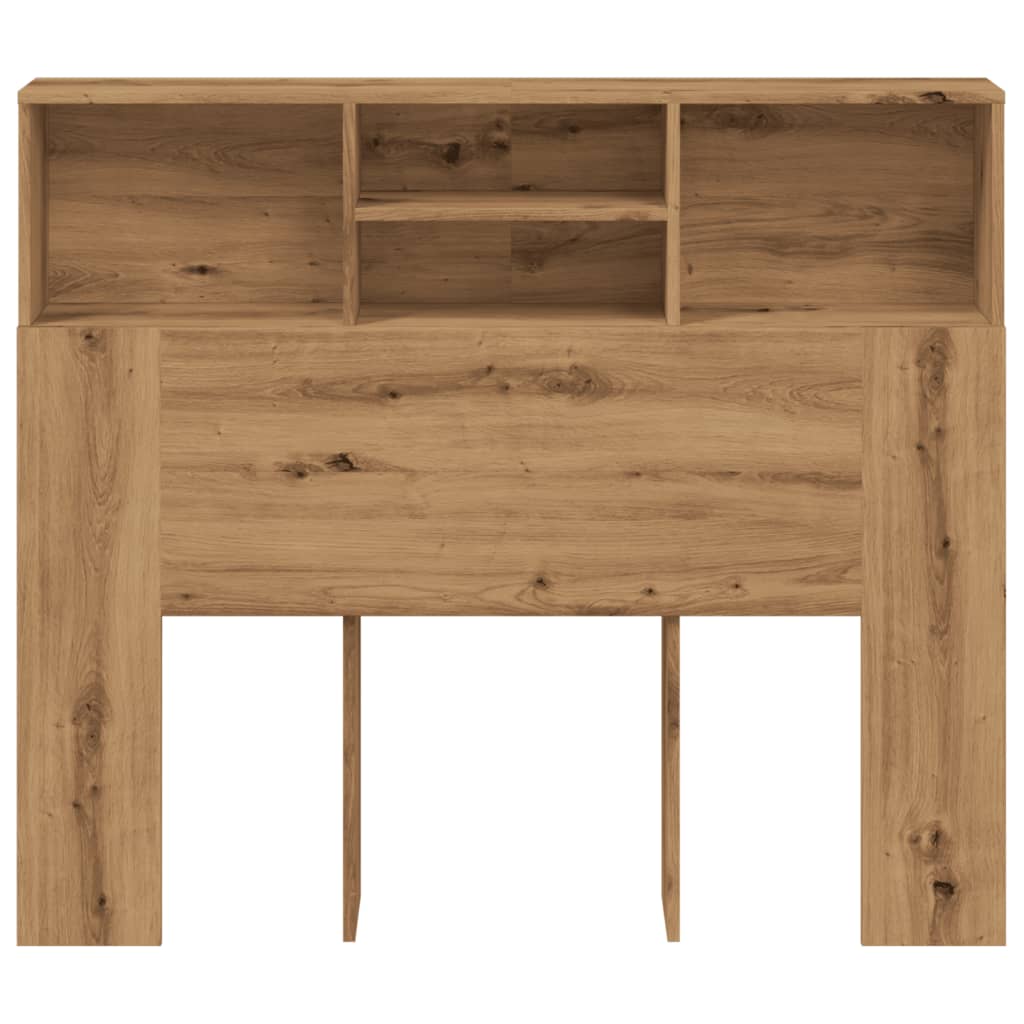 vidaXL Cabecero armario madera roble artisian 120x19x103,5 cm