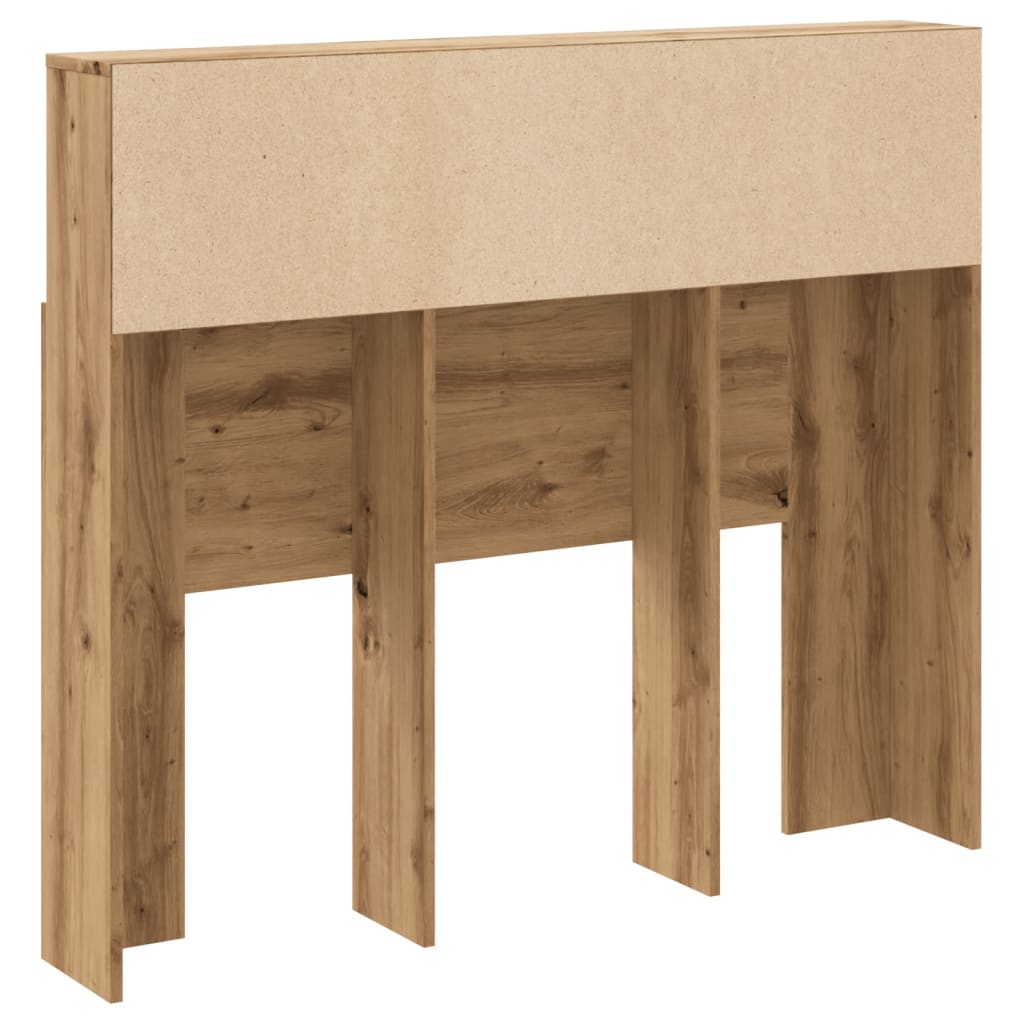 vidaXL Cabecero armario madera roble artisian 120x19x103,5 cm