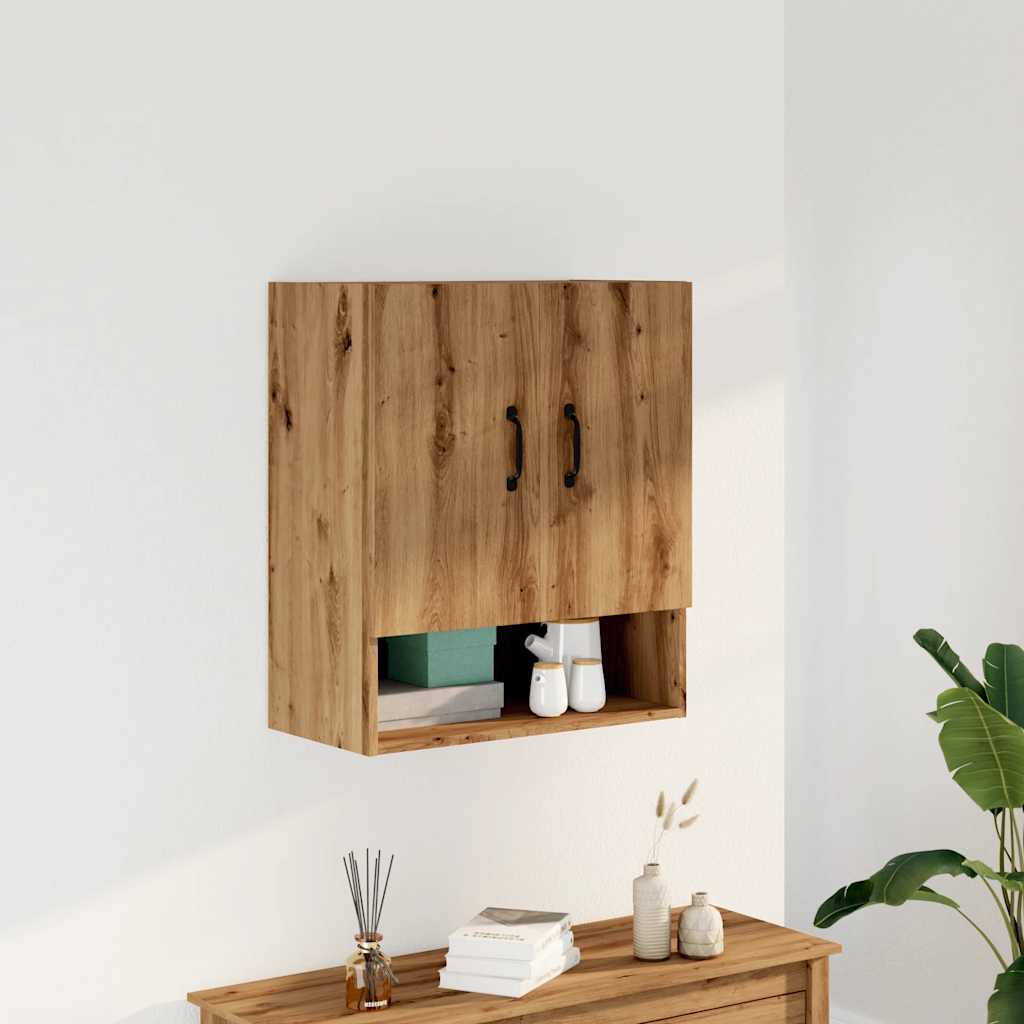 vidaXL Armario de pared madera de ingeniería roble artesano 60x31x70cm