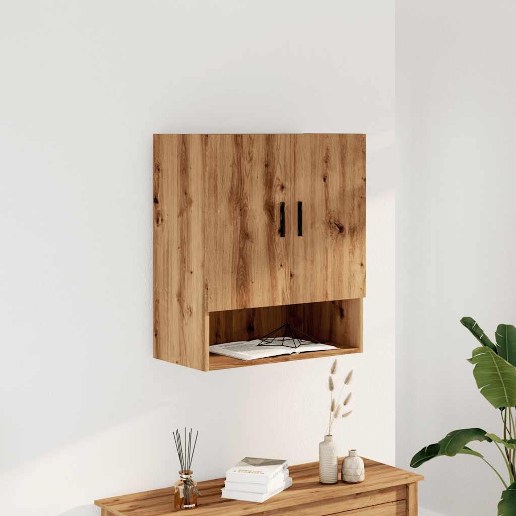 vidaXL Armario de pared madera de ingeniería roble artesano 60x31x70cm