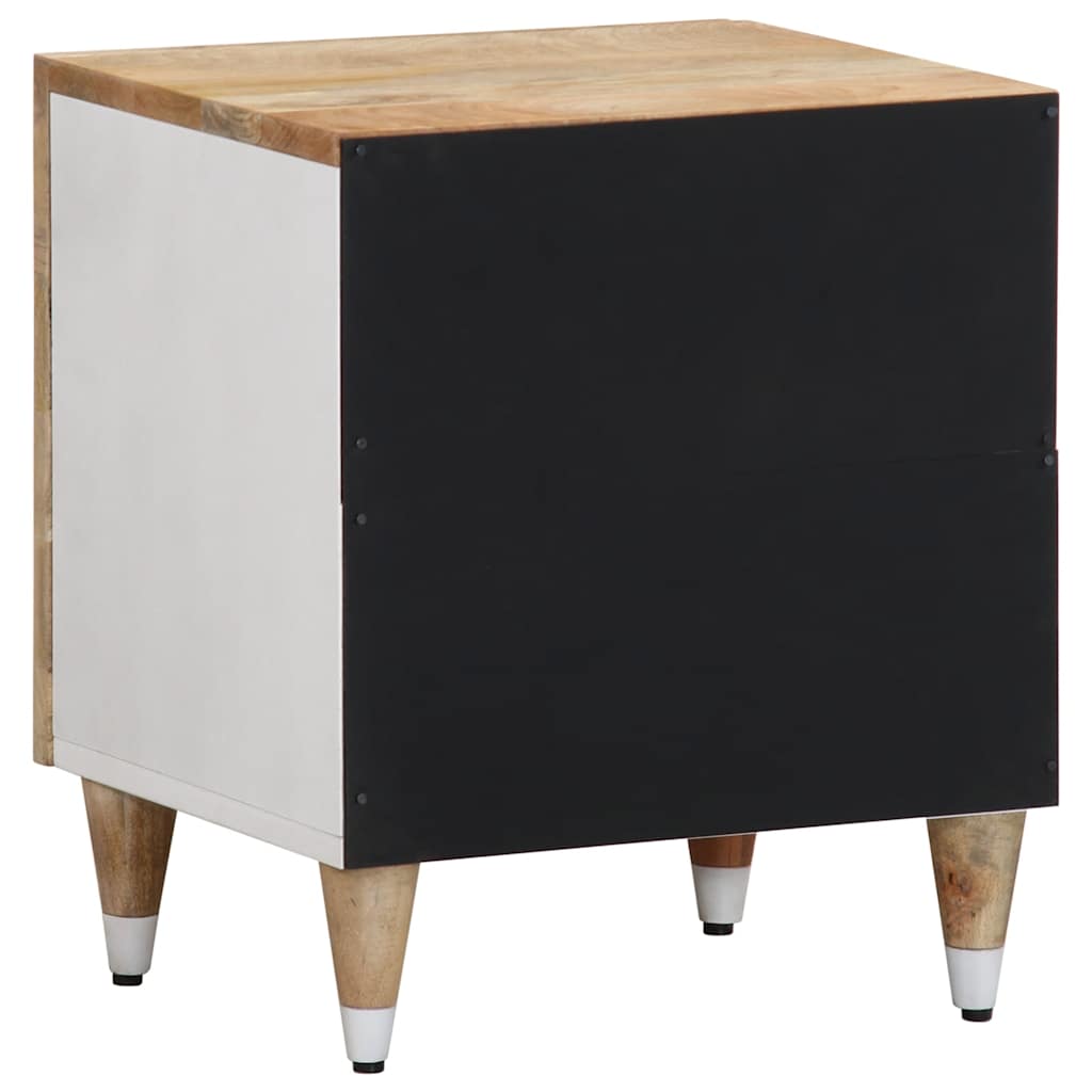 vidaXL Mesita de noche de madera maciza de mango 40x33,5x46 cm