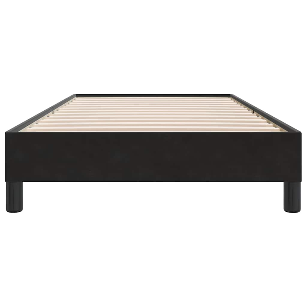 vidaXL Estructura de cama sin colchón terciopelo negro 80x210 cm