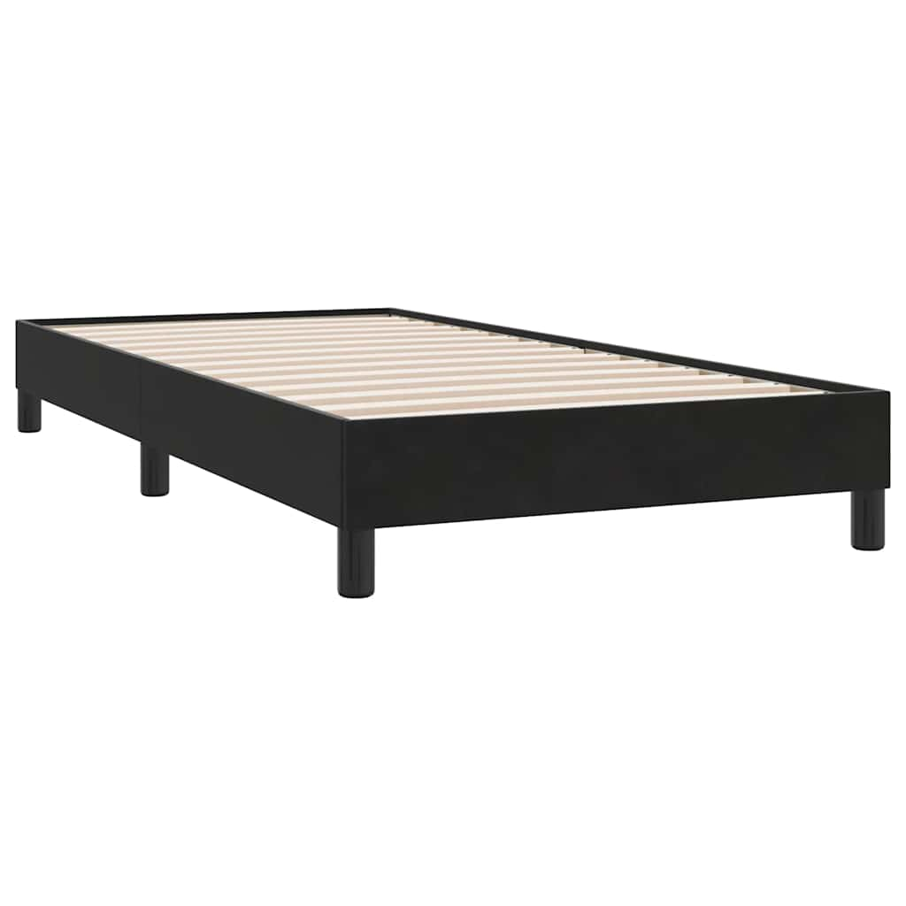 vidaXL Estructura de cama sin colchón terciopelo negro 80x210 cm