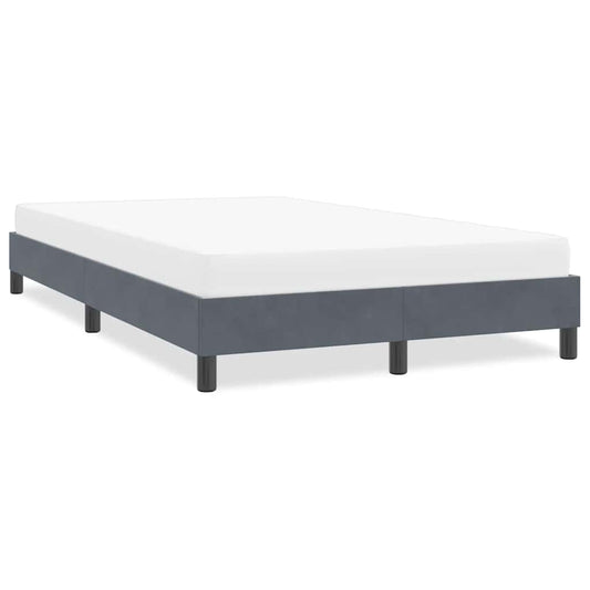 vidaXL Estructura de cama sin colchón terciopelo gris oscuro 120x210cm