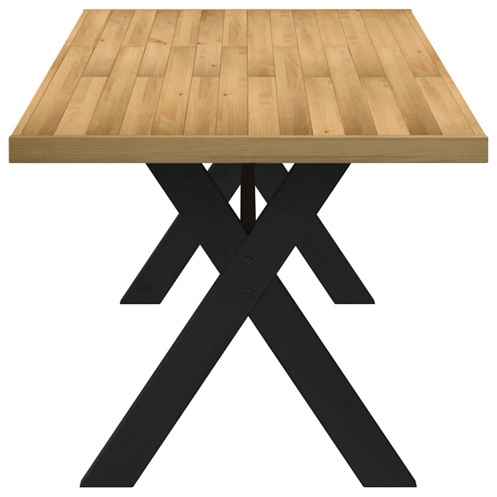 vidaXL Mesa comedor NOAIN patas forma X madera maciza pino 180x90x75cm