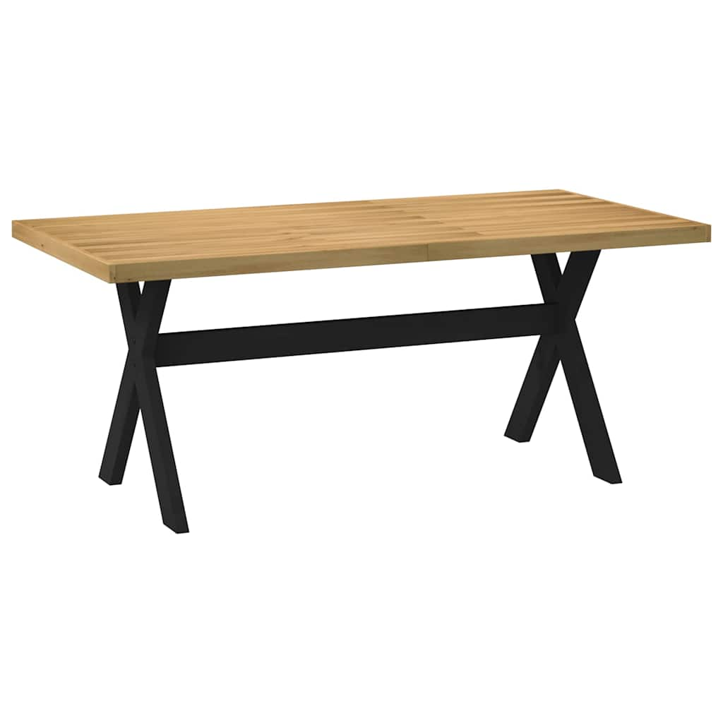 vidaXL Mesa comedor NOAIN patas forma X madera maciza pino 180x90x75cm