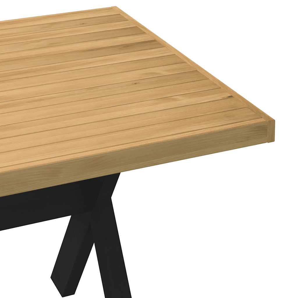 vidaXL Mesa comedor NOAIN patas forma X madera maciza pino 180x90x75cm