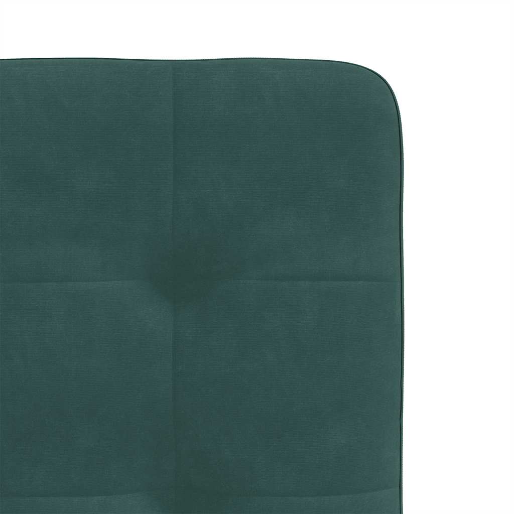 vidaXL Sillas de comedor 4 unidades terciopelo verde oscuro