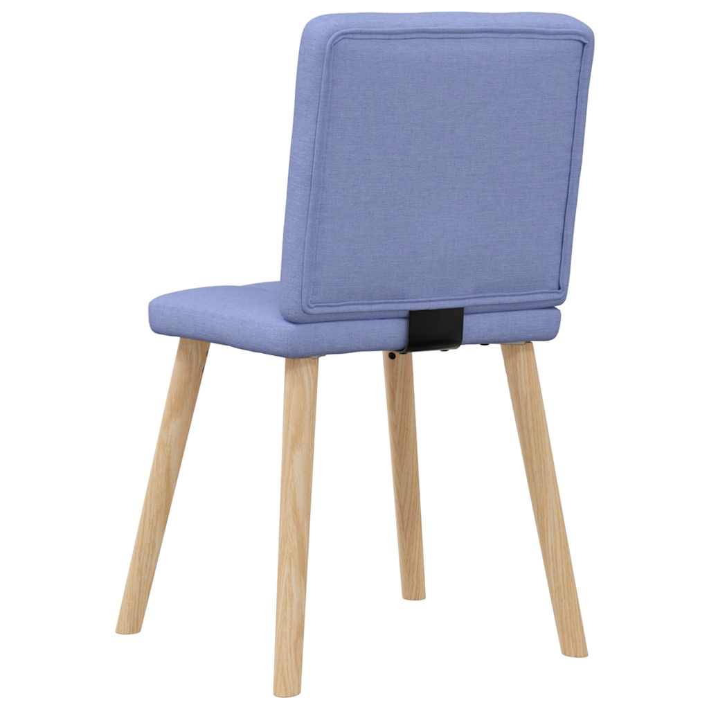 vidaXL Sillas de comedor 4 uds tela azul jeans