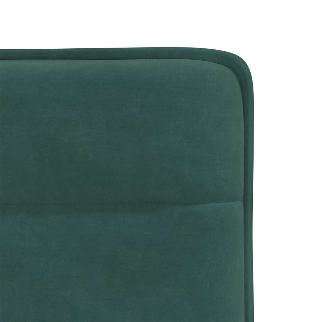 vidaXL Sillas de comedor 4 unidades terciopelo verde oscuro