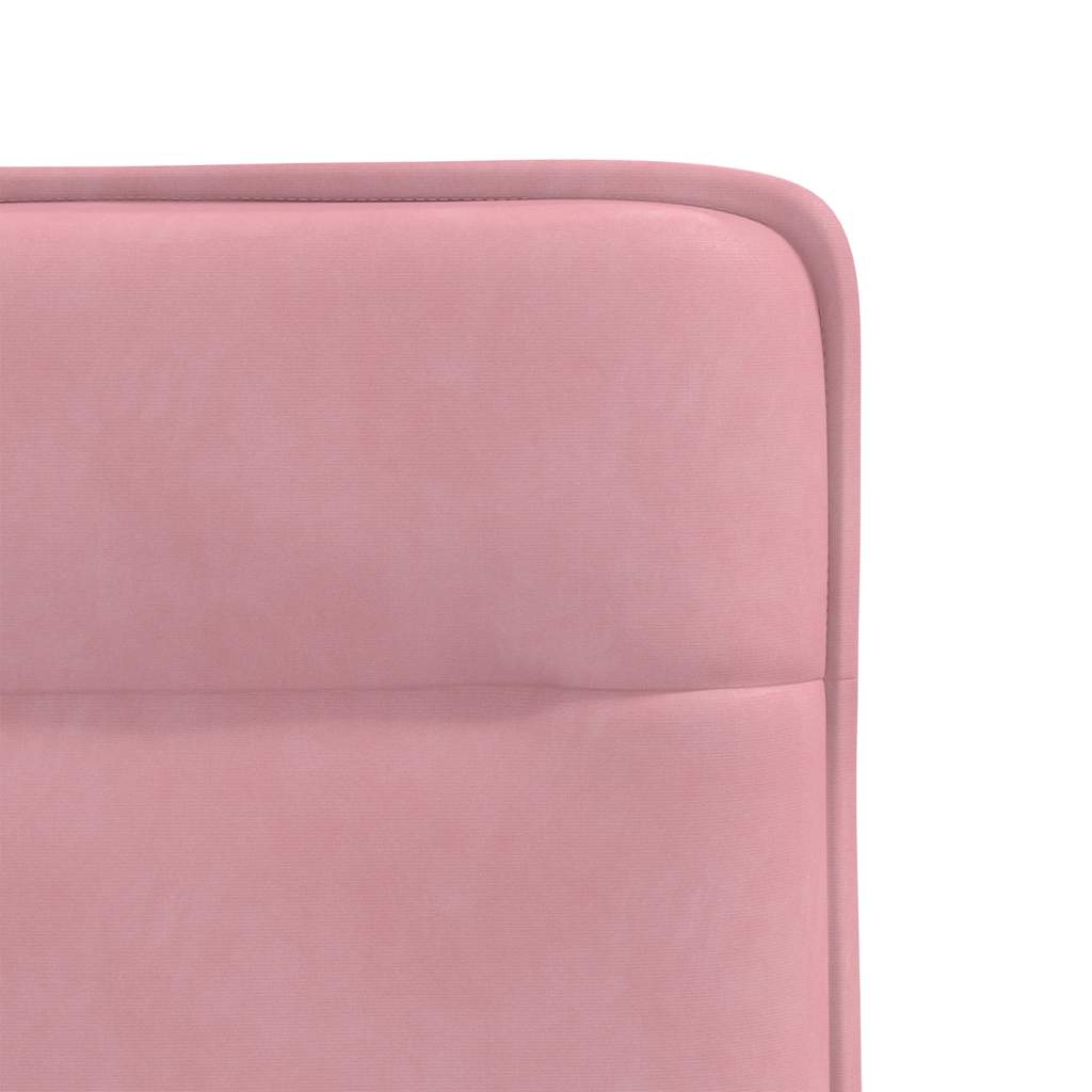 vidaXL Sillas de comedor 4 unidades terciopelo rosa