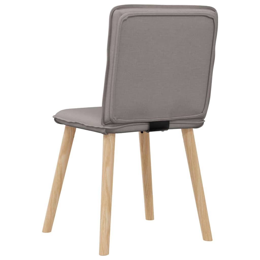 vidaXL Sillas de comedor 4 unidades tela taupe