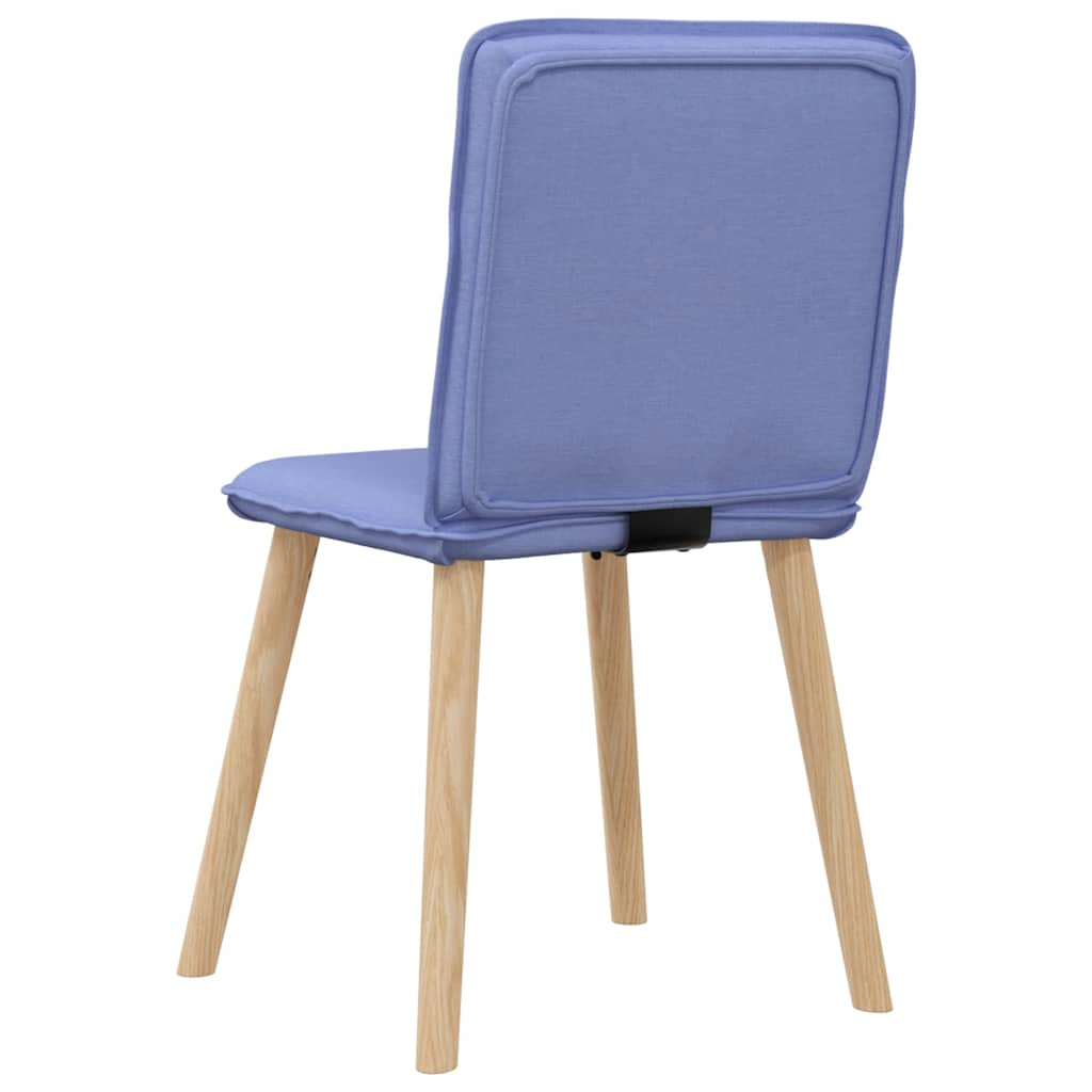 vidaXL Sillas de comedor 4 uds tela azul jeans