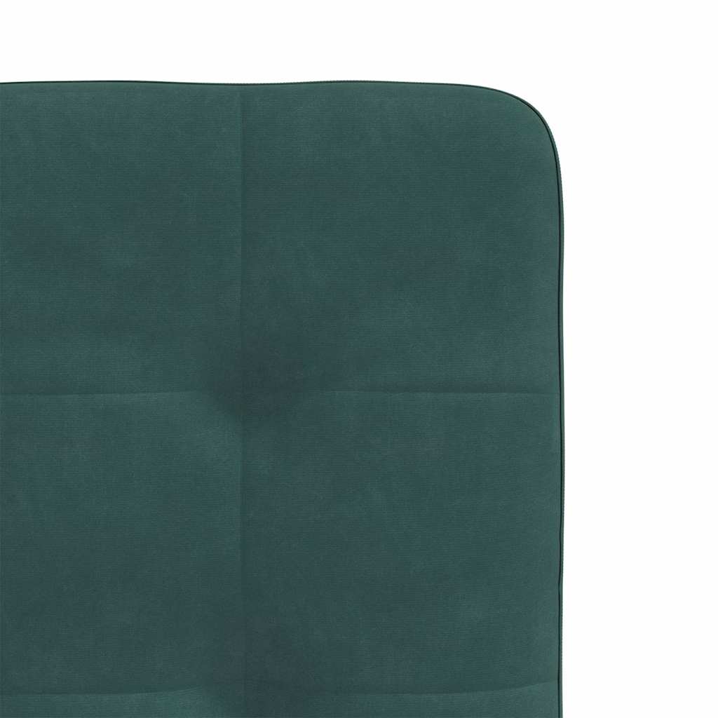 vidaXL Sillas de comedor 6 unidades terciopelo verde oscuro