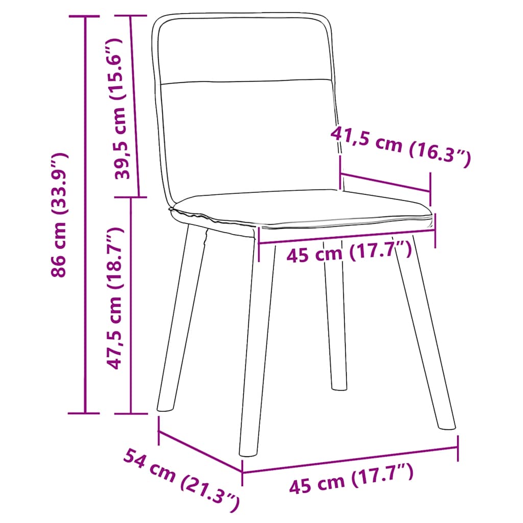 vidaXL Sillas de comedor 6 uds tela azul jeans