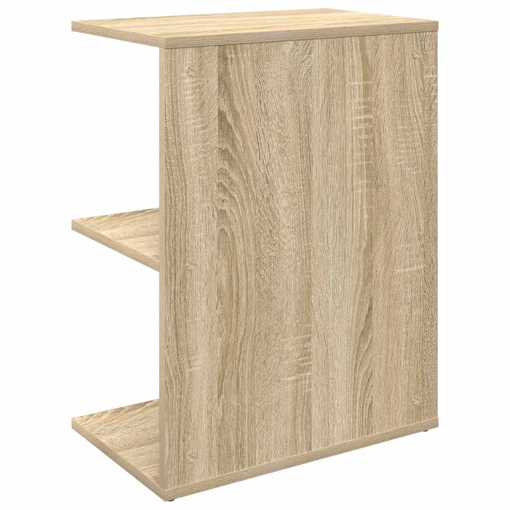 vidaXL Mesita de noche madera de ingeniería roble sonoma 46,5x29x61 cm