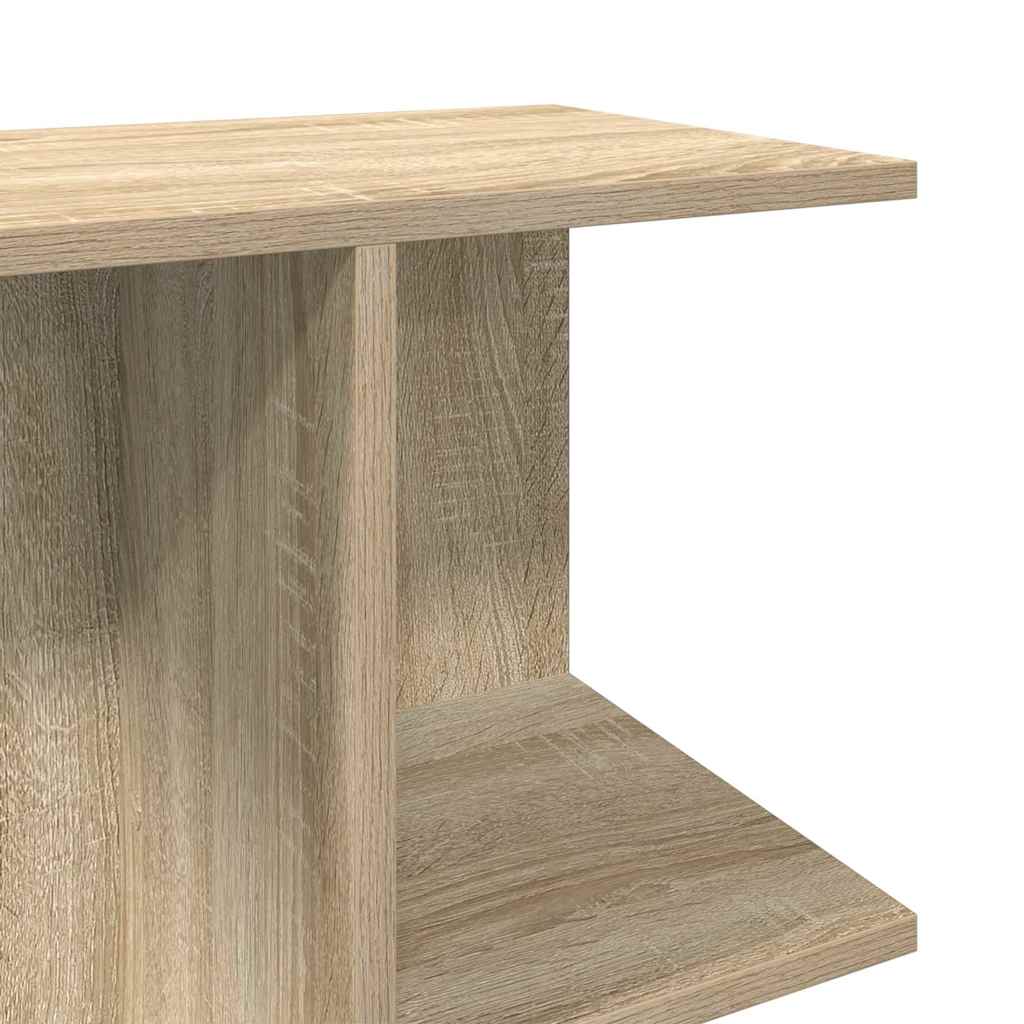 vidaXL Mesita de noche madera de ingeniería roble sonoma 46,5x29x61 cm