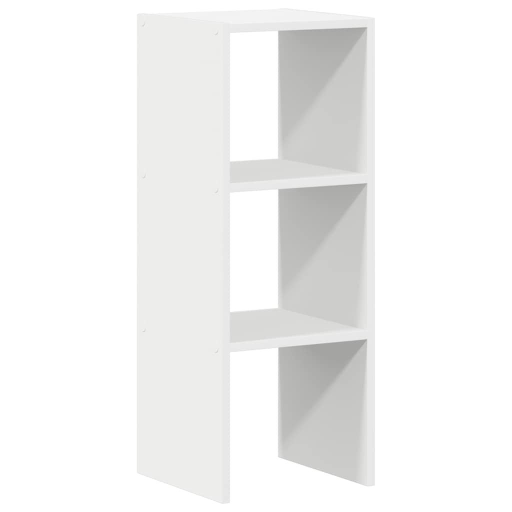 vidaXL Librería apilable madera contrachapada blanca 30x30x80 cm