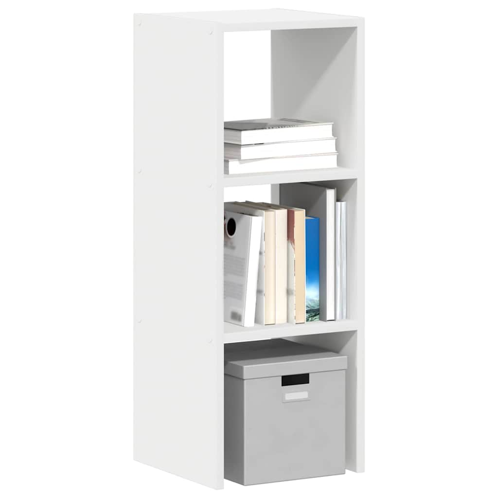 vidaXL Librería apilable madera contrachapada blanca 30x30x80 cm