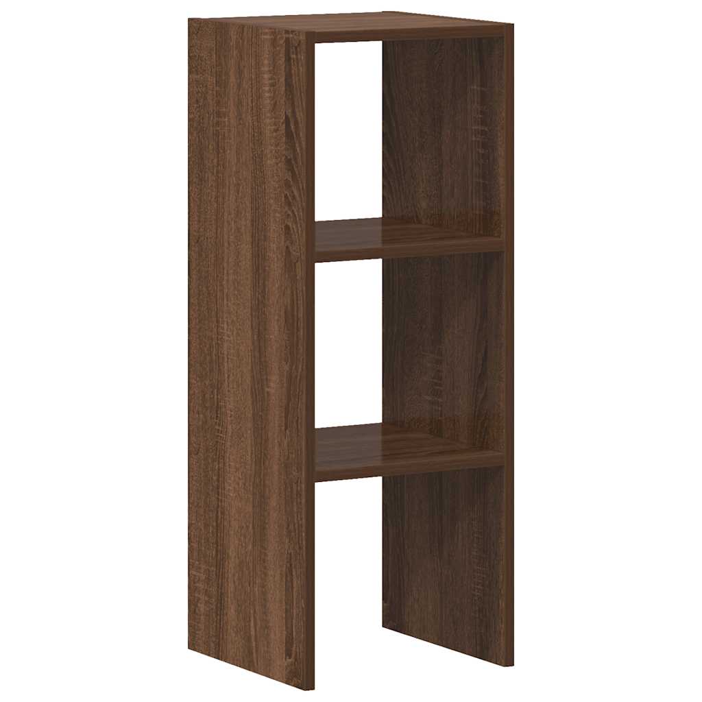 vidaXL Librería apilable madera contrachapada roble marrón 30x30x80 cm