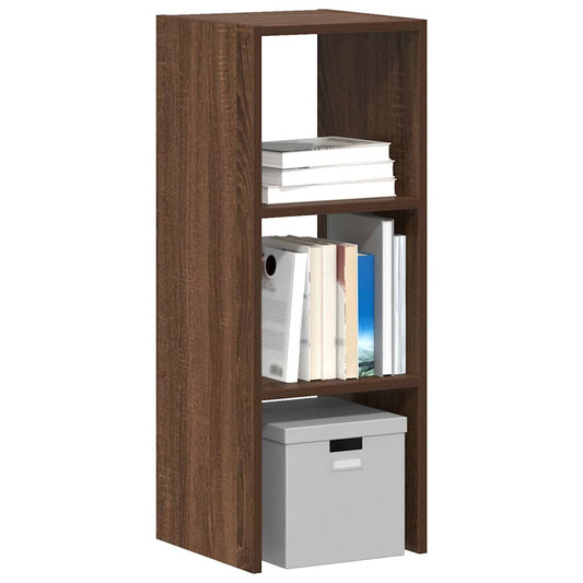 vidaXL Librería apilable madera contrachapada roble marrón 30x30x80 cm