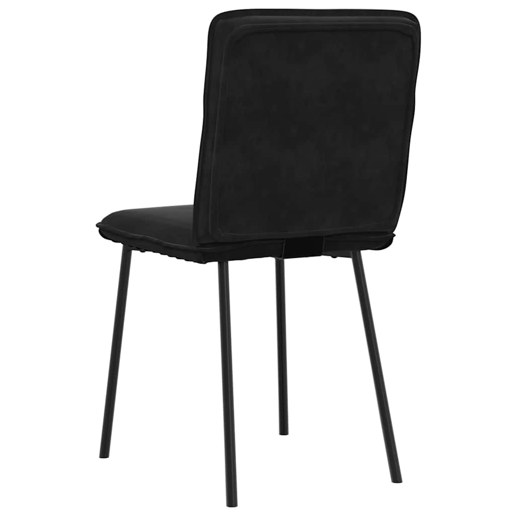 vidaXL Sillas de comedor 2 unidades terciopelo negro