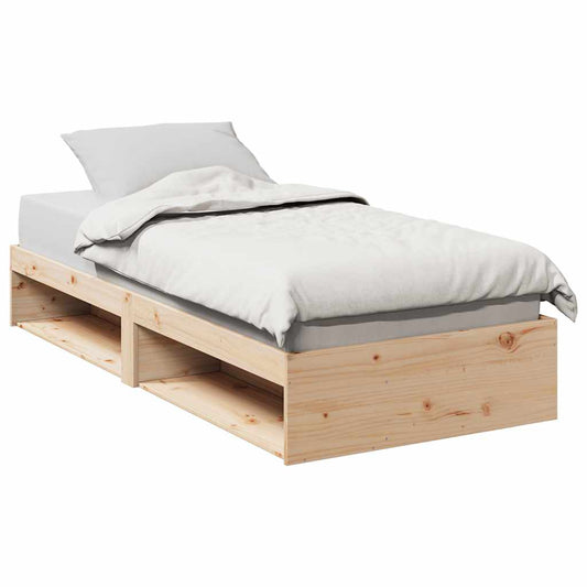 vidaXL Sofá cama sin colchón madera maciza de pino 90x200 cm